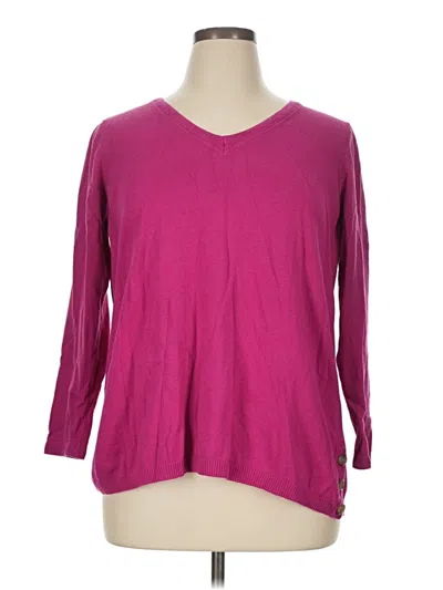 Pre-owned Talbots Outlet Pullover Sweater In Purple