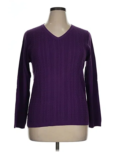 Pre-owned Talbots Outlet Pullover Sweater In Purple