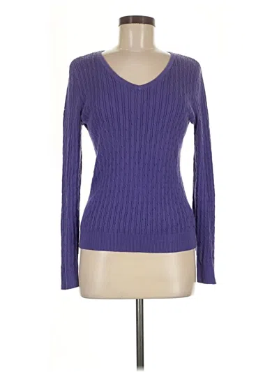Pre-owned Talbots Outlet Pullover Sweater In Purple