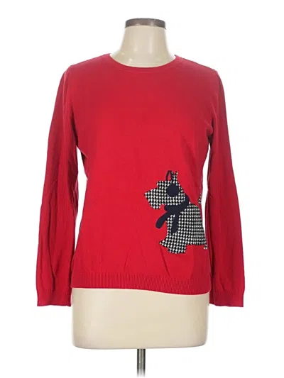 Pre-owned Talbots Outlet Pullover Sweater In Red