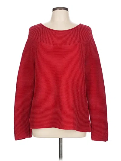 Pre-owned Talbots Outlet Pullover Sweater In Red