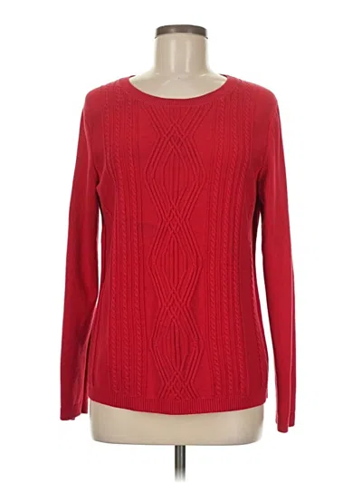 Pre-owned Talbots Outlet Pullover Sweater In Red