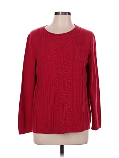 Pre-owned Talbots Outlet Pullover Sweater In Red