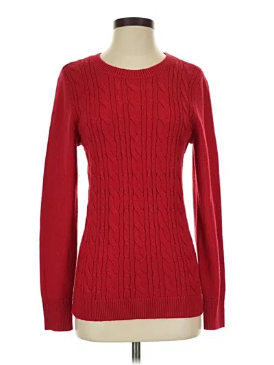 Pre-owned Talbots Outlet Pullover Sweater In Red