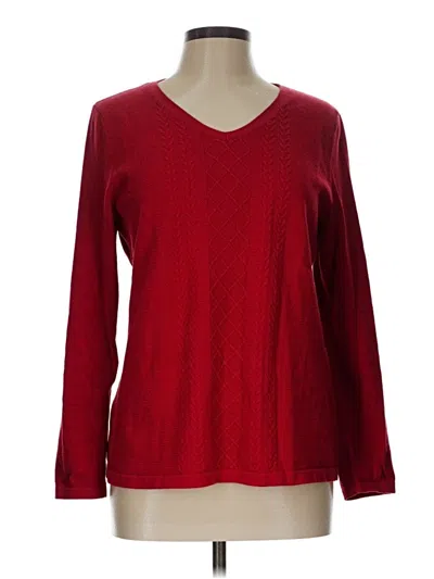 Pre-owned Talbots Outlet Pullover Sweater In Red