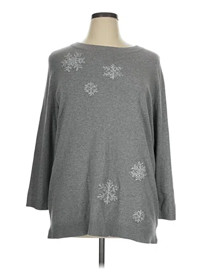 Pre-owned Talbots Outlet Pullover Sweater In Silver