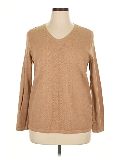 Pre-owned Talbots Outlet Pullover Sweater In Tan