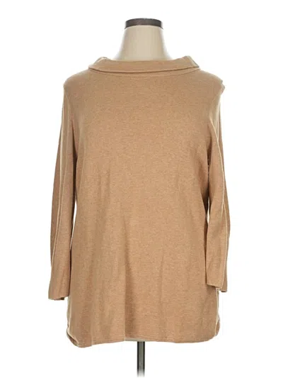 Pre-owned Talbots Outlet Pullover Sweater In Tan