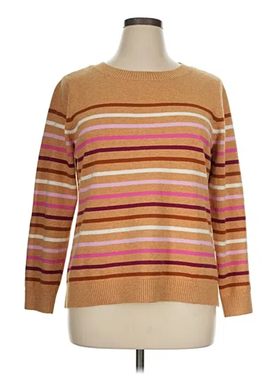 Pre-owned Talbots Outlet Pullover Sweater In Tan