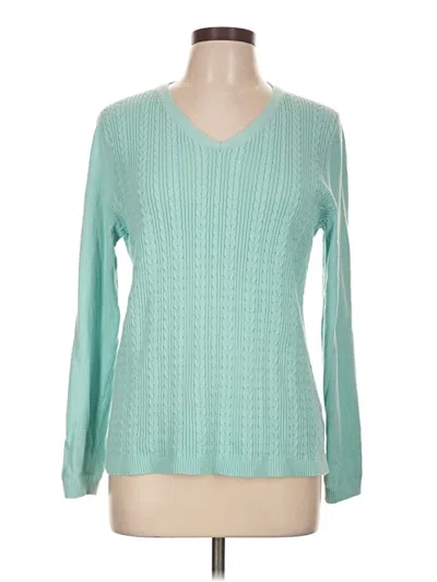 Pre-owned Talbots Outlet Pullover Sweater In Teal