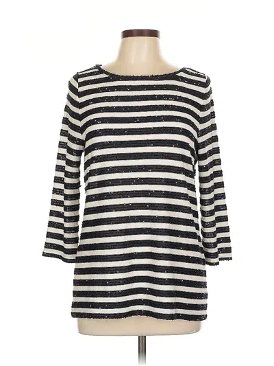 Pre-owned Talbots Outlet Pullover Sweater In White