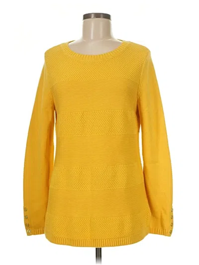Pre-owned Talbots Outlet Pullover Sweater In Yellow