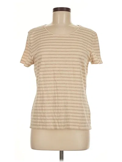 Pre-owned Talbots Outlet Short Sleeve T-shirt In Brown