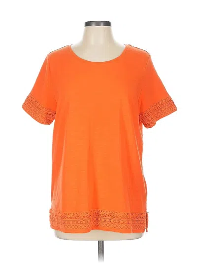 Pre-owned Talbots Outlet Short Sleeve T-shirt In Orange