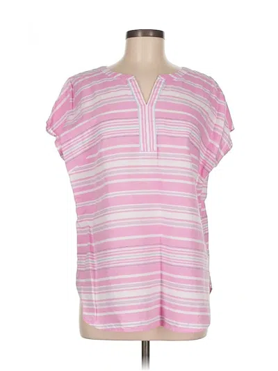 Pre-owned Talbots Outlet Short Sleeve T-shirt In Pink