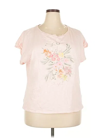 Pre-owned Talbots Outlet Short Sleeve T-shirt In Pink