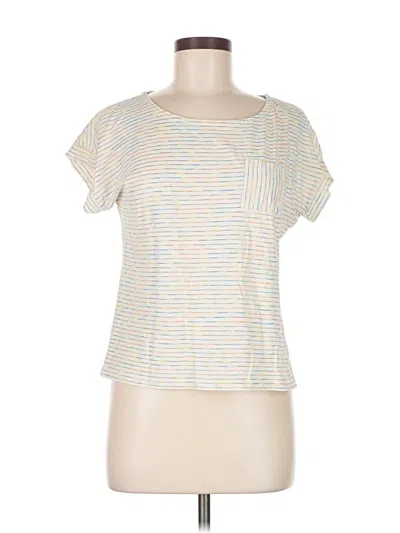 Pre-owned Talbots Outlet Short Sleeve T-shirt In White