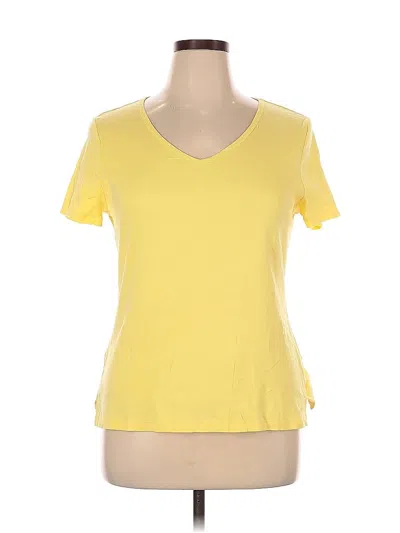 Pre-owned Talbots Outlet Short Sleeve T-shirt In Yellow
