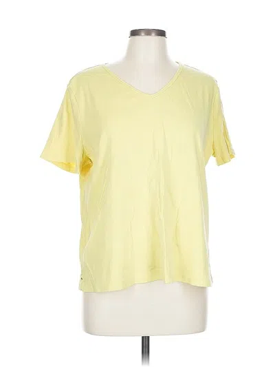 Pre-owned Talbots Outlet Short Sleeve T-shirt In Yellow