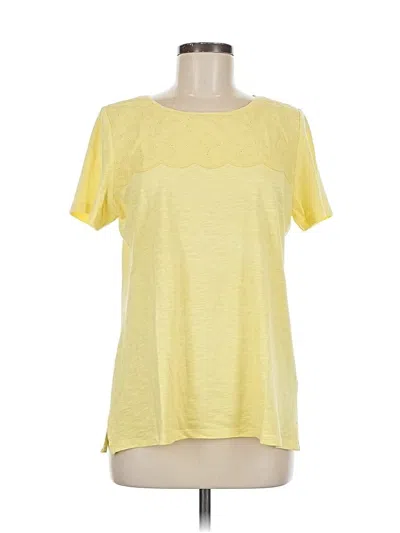 Pre-owned Talbots Outlet Short Sleeve T-shirt In Yellow