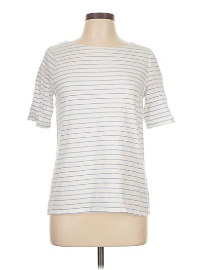 Pre-owned Talbots Outlet Short Sleeve Top Gray Boatneck Tops