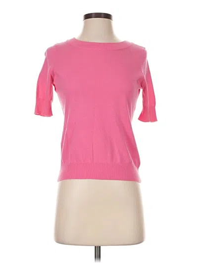 Pre-owned Talbots Outlet Short Sleeve Top Pink Boatneck Tops