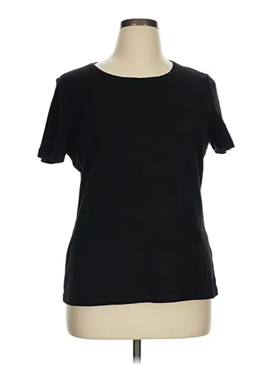 Pre-owned Talbots Outlet Short Sleeve T-shirt In Black