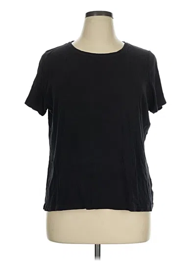 Pre-owned Talbots Outlet Short Sleeve T-shirt In Black