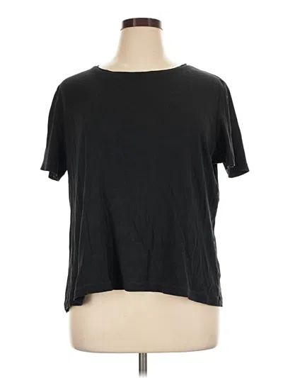 Pre-owned Talbots Outlet Short Sleeve T-shirt In Black
