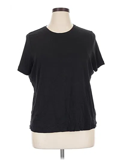Pre-owned Talbots Outlet Short Sleeve T-shirt In Black