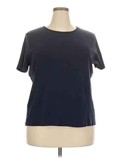 Pre-owned Talbots Outlet Short Sleeve T-shirt In Blue