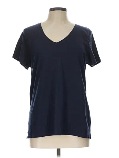 Pre-owned Talbots Outlet Short Sleeve T-shirt In Blue