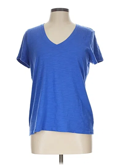 Pre-owned Talbots Outlet Short Sleeve T-shirt In Blue