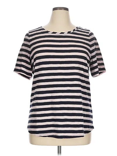 Pre-owned Talbots Outlet Short Sleeve T-shirt In Blue