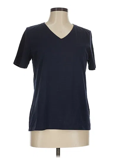 Pre-owned Talbots Outlet Short Sleeve T-shirt In Blue