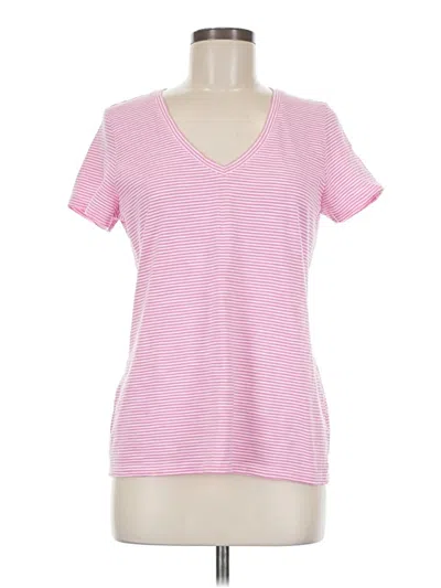 Pre-owned Talbots Outlet Short Sleeve T-shirt In Pink