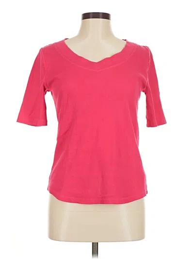 Pre-owned Talbots Outlet Short Sleeve T-shirt In Pink