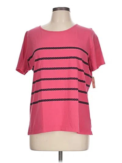 Pre-owned Talbots Outlet Short Sleeve T-shirt In Pink