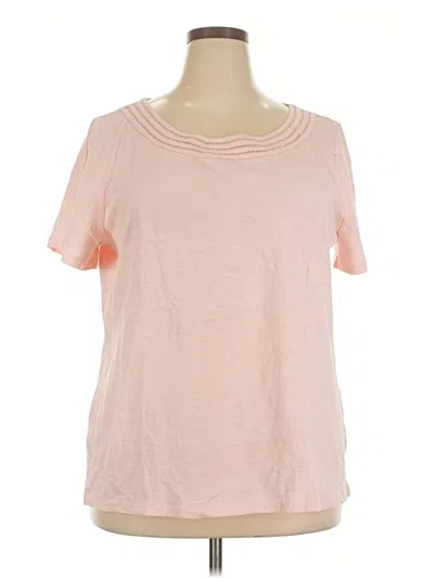 Pre-owned Talbots Outlet Short Sleeve T-shirt In Pink