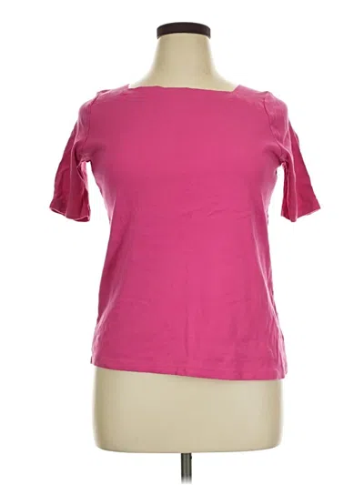 Pre-owned Talbots Outlet Short Sleeve T-shirt In Pink