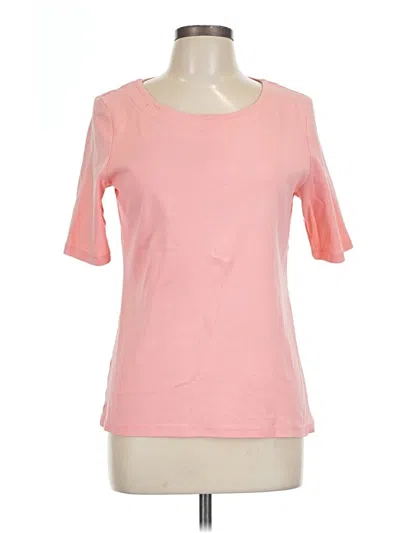 Pre-owned Talbots Outlet Short Sleeve T-shirt In Pink