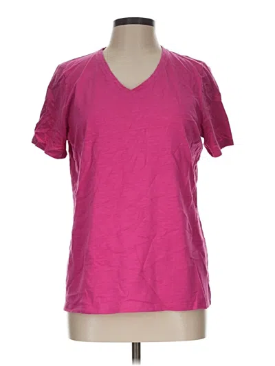 Pre-owned Talbots Outlet Short Sleeve T-shirt In Pink