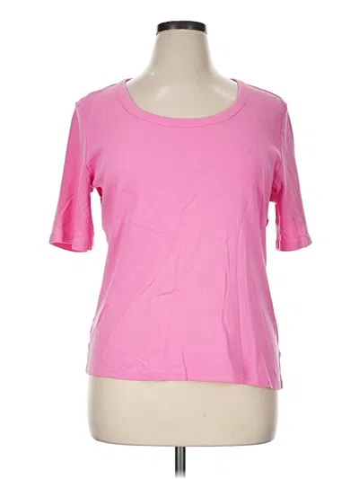 Pre-owned Talbots Outlet Short Sleeve T-shirt In Pink