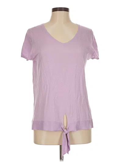 Pre-owned Talbots Outlet Short Sleeve T-shirt In Purple