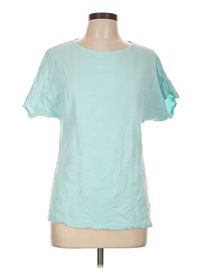Pre-owned Talbots Outlet Short Sleeve T-shirt In Teal