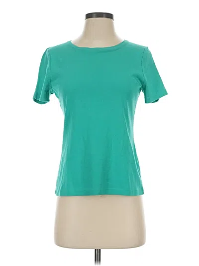 Pre-owned Talbots Outlet Short Sleeve T-shirt In Teal