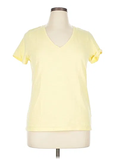 Pre-owned Talbots Outlet Short Sleeve T-shirt In Yellow