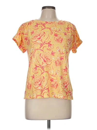 Pre-owned Talbots Outlet Short Sleeve T-shirt In Yellow