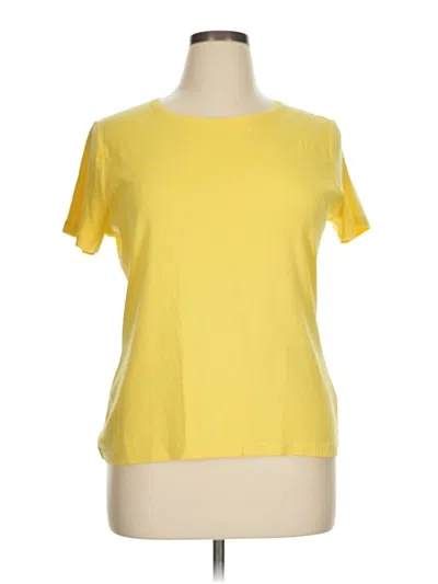 Pre-owned Talbots Outlet Short Sleeve T-shirt In Yellow