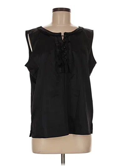 Pre-owned Talbots Outlet Sleeveless Blouse In Black